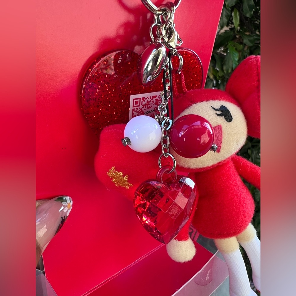 Coach Limited Edition Poppy Cherry Chan plush keychain bag charm from 2009 - Picture 7 of 7